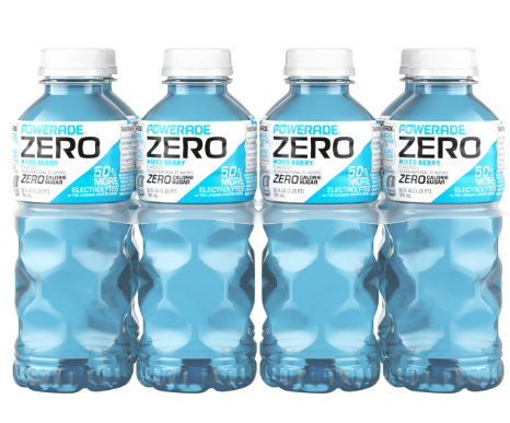 POWERADE ZERO Sugar Sports Drink, Mixed Berry Electrolytes, 20 Oz   (Pack of 24) (EXP 05/11/26)