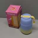 Thermo for Hot Food for Adults Kids | Wide Mouth, 18 oz Insulated Food Jar with Spoon, Leakproof Soup Thermo for School Office Travel, Thermal Steel Lunch Container Easy to Carry (Light Blue) (18 Fluid Ounces)