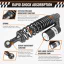 GZYF 12.6 inch Universal Motorcycle Rear Air Shock Absorbers 320mm for HONDA for Suzuki for Yamaha for Kawasaki ATV Sport Bike Go Kart Chinese Quad Dirt Bike Dual Sport Black