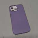 Svanove for iPhone 15 Pro Max Case Silicone, Glossy Soft Rubber Gel Jelly Cute Protective Plastic Simple Plain Phone Case Cover for Women Girl, Slim Thin Flexible TPU, Lilac Purple Lavender