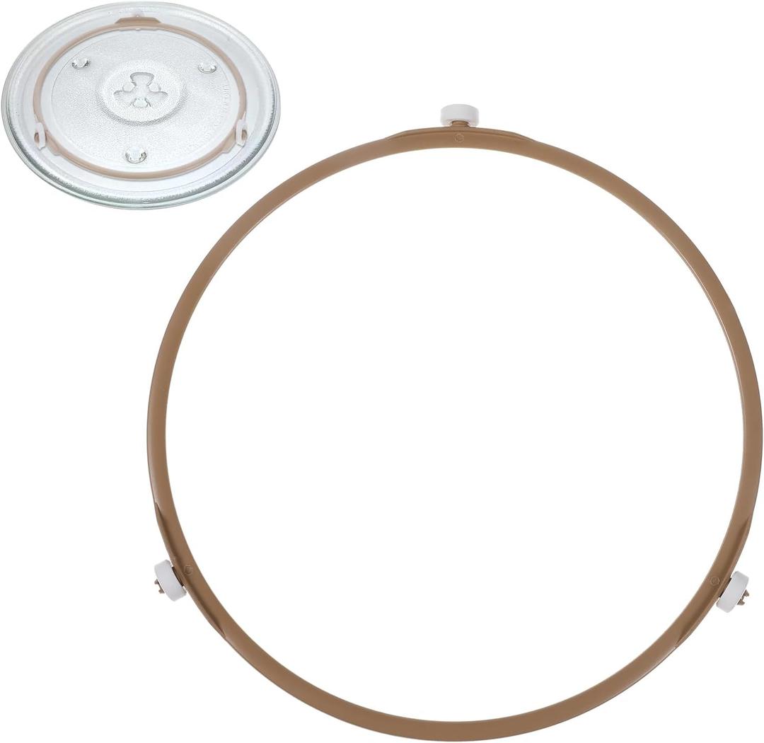 Microwave Turntable Ring 8.74 Inch Microwave Roller Ring with 14 mm Rollers Microwave Oven Tray Support Rotating Replacement Parts for Microwave Oven