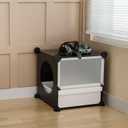 Cat Litter Box with Lid Indoor: Enclosed Litter Box with Cover for Multiple Cats Kitty, DIY Litterbox for C&C Grid Cat Cage