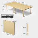 Low Picnic Table, Portable Folding Table (60"x30"), 60" x 30" x 17"