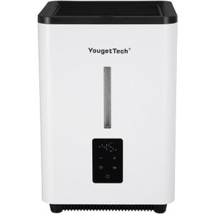 Evaporative Humidifiers for Bedroom Large Room|1.55Gallons|20W evaporative cool mist humidifier|7 Speed | MAX Output 1000 ml/h | Auto Humid | Top Filling