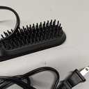 Heated Ionic Hair Straightening Brush for Men - 5 Temperature Settings, Anti-Scald, Beard Shaper & Travel Bag (Black)