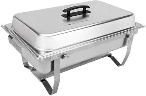 Sterno Buffet Kit Foldable Chafing Dish Buffet Set - Chafing Dishes for Buffet & Catering Food Warmers - Catering Supplies & Food Warming Trays for Buffet Party - 4 Dishes