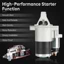 New Starter Fit for 2005-2010 Chrysler 300 2.7L 3.5L, for Dodge Challenger 3.5L 09 10, Charger 2.7L 3.5L 06-10, Magnum 2.7L 3.5L 05-08 Replaces# 410-48137 SMT0342 04801651AA 19025 16076