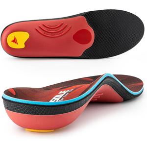 VALSOLE 250+ lbs Plantar Fasciitis High Arch Support Insole for Men Women,Heavy Duty Support Pain Relief Orthotics Insert,Relieve Flat Feet,High Arch,Foot Pain,Standing All Day Boot Work Shoe Insole