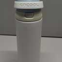 ENCOOL Leakproof Insulated Water Bottle with Straw Dual-Sip Water Bottle Bag-Safe Design for Work, Commute & Gym  Keeps Drinks Cold All Day, 24 oz, Cloud-Hill White