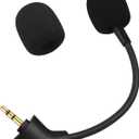 Mic Replacement Boom Compatible with HyperX Cloud II/Core/CloudX 2nd Gen (After Produced 2021)  Straight Jack Gaming Microphone, Noise Cancelling 3.5mm Mic with Foam Cover,Black