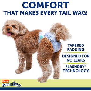 Hartz Disposable Dog Diapers, Size S 36 count, Comfortable & Secure Fit, Easy to Put On