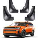 Mud Flaps for Hyundai Santa Fe 2024 2025,All Weather 4PCS Heavy Duty Splash Guards Compatible with Santa Fe Exterior Accessories,OEM Front Rear Mud Fender Flares No Drilling Tire Protector