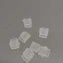 Hooks for Outdoor String Lights Clips: 50 Pack Square Clear Large Heavy Duty Light Hook Waterproof Adhesive Strips - Outside Hanging Rope Light Cable Cord Holders Organizer