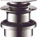 hansgrohe 50100101 Sink Push Open Drain, 1-1/4-Inch, Chrome,Small