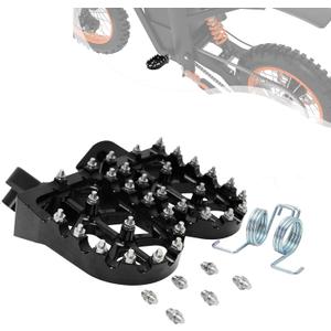 Dirt Bike Foot Pegs for Tutti Soleil01,CNC 7075 Aluminum FootPegs Rest Pedal for Tuttio Soleil 01 Off-Road EBike-Black