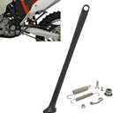 JFG RACING Dirt Bike Kickstand Side Stand Forging Aluminum With Springs For XC XCW XCF EXC EXCF 150 200 250 300 350 400 450 500 505 530 2008-2015 Black
