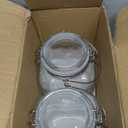 1 Gallon Super Wide Mouth Glass Jars with Airtight Lids,2 Pack Gallon Mason Jars Glass Storage Container for Canning,Pickling,Fermenting