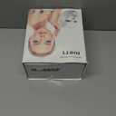 LED Face Mask Light Therapy, 7+1 Modes Portable Red Light Therapy for Face, Rechargeable, Blue & Red Light Mask, LED Facial Skin Care Mask At Home & Travel (White)