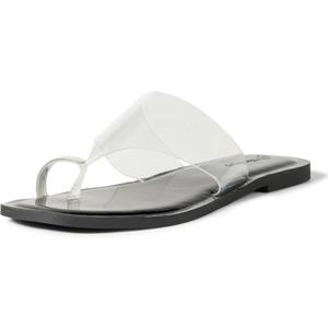 The Drop Women's Camilla Wide Thong Sandal (5.5, Clear)