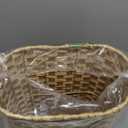 PEMAR Wicker Umbrella Holder, Hand Woven Umbrella Stand Basket Decorative Cane Holder Rack for Home, Entryway Multipurpose Narrow Tall Basket (Natural)