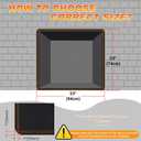 Fireplace Cover, Draft Stopper for Brick Fireplace, Fireplace Flue Blocker, Indoor Fireplace Blanket for Heat Loss, Winter and Summer, Black, 33x29 Inches