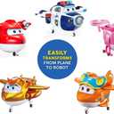 Super Wings 5-Pack, Jett, Paul, Dizzy, Golden Boy & Sunny Transforming Action Figures Toy Planes for Preschool Kids 3-5 Years