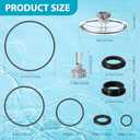 SF80110-1 Leaf Trap Cover Lid with O-Rings & Valve Sand Filter Pump Seal Gasket Parts Compatible with 12 Inch Sand Filter Pump (Pump Flow Rate: 2, 100 GPH) NOT Fit for 14 & 16 Inch