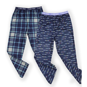 Calvin Klein Boy's Super Soft Brushed Micro Pant, 2 Pack Sleepwear, L