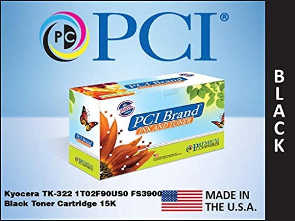 PCI Brand Compatible Toner Cartridge Replacement for Kyocera TK-322 1T02F90US0 FS3900 Black Toner Cartridge 15K Yield