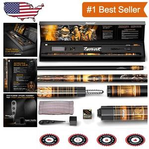 Legendary Clans Edition: 58" Canadian Maple Pool Cue with Dual Compartment Case