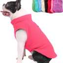 JACKO & CO - Fleece Vest Dog Sweater with Leash Ring - Soft, Warm & Lightweight Pullover Coat for Small & Medium Dogs, Puppies & Cats - Cozy Fall/Winter/Spring Pet Jacket (Pink, Medium 6-10lbs)