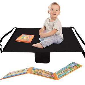 Toddler Airplane Bed, Airplane Seat Extender for Kids, Toddler Plane Bed with Magnetic Folding Puzzle Airplane Toddler Bed with Ventilated Cotton Portable Airplane Bed Footrest