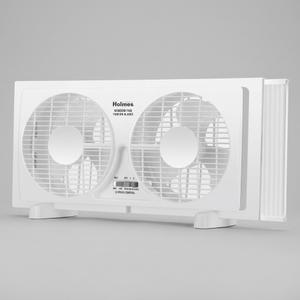 Holmes Twin Blade Window Fan 9" White