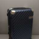 Joyway Carry on Luggage Airline Approved with Front Compartment and Cup Holder, 20 Inch Hard Shell Carry-on Suitcase with Spinner Wheels and TSA Lock for Women Men (Black)