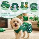2-Pack Saint Patricks Day Dog Cat Dress St Patricks Clover Rainbow Puppy Dresses with Bow Pet Bowknot Shamrock Skirt Outfit Costume for Puppies Cats Small & Medium Dogs L