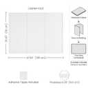 Fluxynara Felt Bulletin Board, 47.2" x 35.4", Light Gray