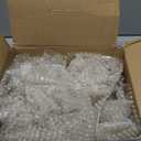 OuMuaMua 32 Pcs Glass Raindrop Christmas Ornaments Crystal Teardrop Hanging Ornaments Clear Chandelier Drop Pendant Decorations for Christmas Tree Winter New Year Party Supplies Home Decor