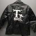 Grease T-Birds Men's Jacket Size Large Black Faux Leather Biker Style