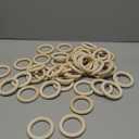 50PCS 3 inch Wooden Rings for Crafts Unfinished Wood Rings 70mm Wooden Rings Macrame Rings Solid Natural Wood Rings for DIY Crafts, Connectors Jewelry Making