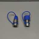 3/4 NPT Flat Face Hydraulic Quick Connect Couplers/Couplings with Dust Caps, The Universal Bobcat Flat Face Quick Connect Fittings with with 1/2" Body ISO 16028 Standard