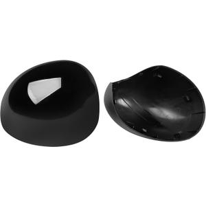 2PCS Compatible with MINI Cooper Mirror Cover F54 F55 F56 F57 F60 2016-2019, LHD Only Pair MINI Cooper Mirror Caps W/O Light Hole Replacement 51167401230/51167401229 - Glossy Black