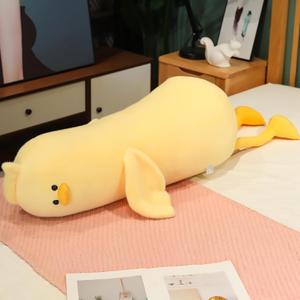 PEACH CAT Long Duck Plush Pillow Cute Duck Stuffed Animal Toy Gift for Kids Yellow 43.3" (43.3 inch)