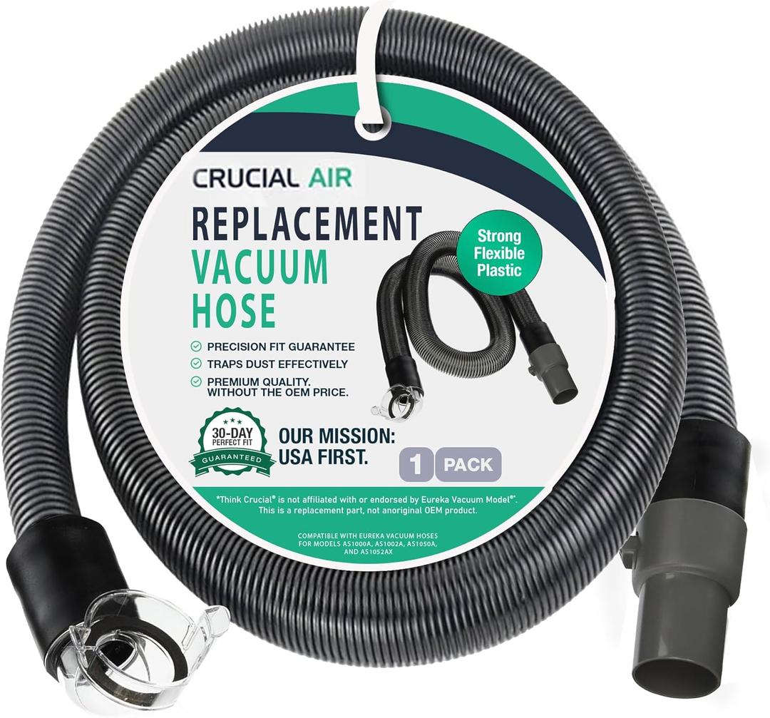 Replacement Vacuum Cleaner Hose  Compatible with Eureka Part # 16130-1  Fits Eureka Vacuum Models Airspeed, AS1000A, AS1002A, AS1050A, AS1052AX - by Think Crucial (1 Pack)