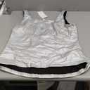 MakeMeChic Women's Plus Size Y2K PU Leather Tank Top Square Neck Ruched Sleeveless Vest Party Club Tops (XX-Large Plus)