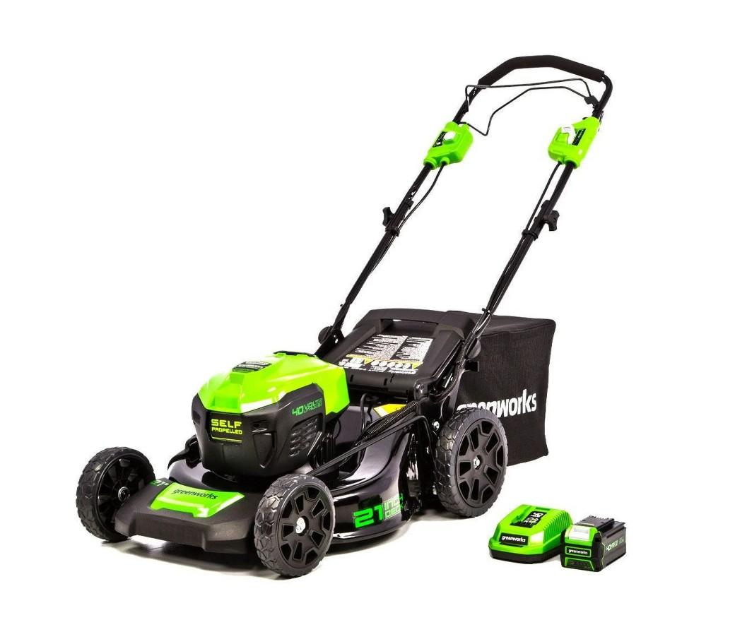 Greenworks 40V 21" Brushless Cordless (Self-Propelled) Lawn Mower (75+ Compatible Tools)