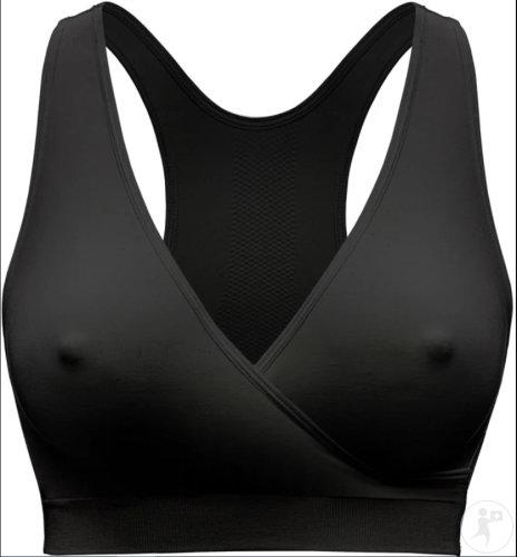 Medela Maternity and Nursing Sleep Bra Keep Cool, Black, Size Small, 1 Piece
