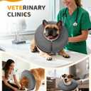 MIDOG Dog Cone - Inflatable Soft Donut Collar Alternative for Dogs After Surgery, Protective Recovery Collar Prevents Licking, Comfortable E-Collar Alternative for Small Medium Large Dogs (Gray, XL)