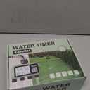 4 Zone Sprinkler Timer, Garden Hose Timer, Automatic Irrigation System, Programmable Faucet, 4 Outlets, with Rain Delay, Manual Mode,Child Lock, for Yard, Garden, Lawn Greenish Gray D14WT06