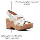 Clarks Women's Giselle Beach Sandals size 10 M (White)