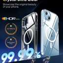 for iPhone 15 Plus Case, Strong Magnet-Compatible with MagSafe, Shockproof Military-Grade Protection, Slim Mag Safe Thin Bumper Phone Cover 6.7 in for Apple 15plus, Clear (Super Magnetic)